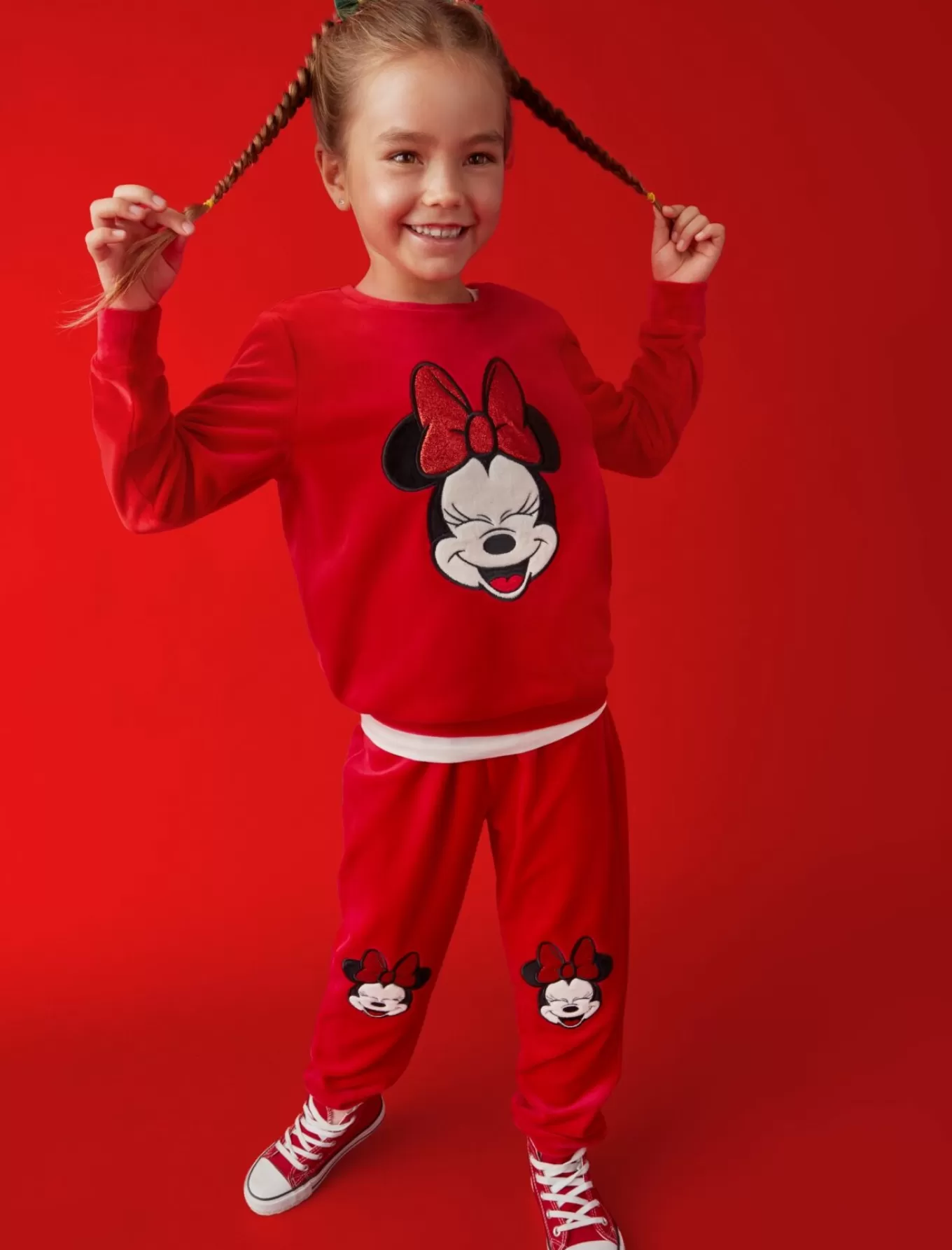 Pepco Bluza i spodnie dziewczęce na licencji Myszka Minnie
