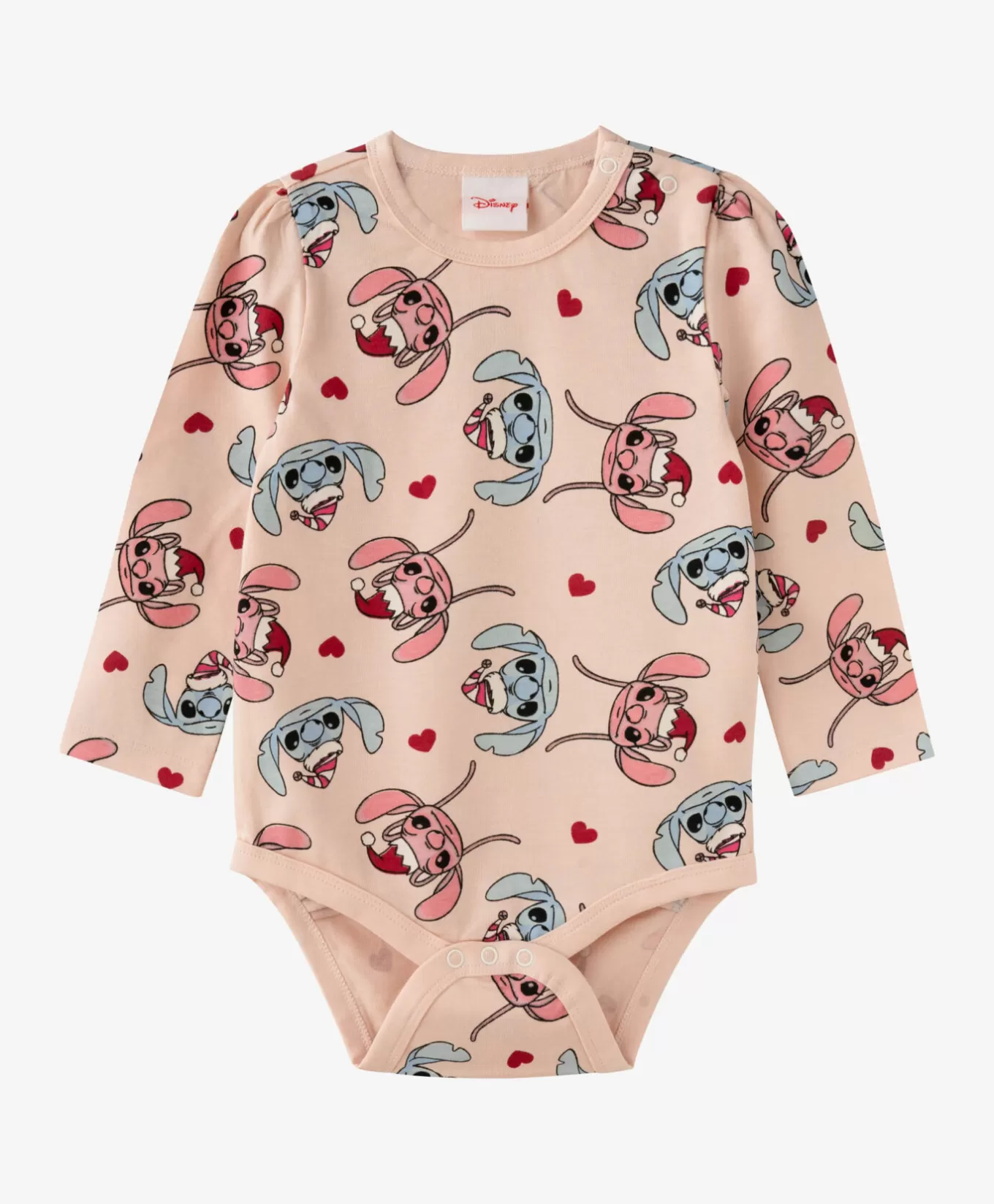 Pepco 2-pak body niemowlęcych dziewczęcych na licencji Stitch 100% bawełny