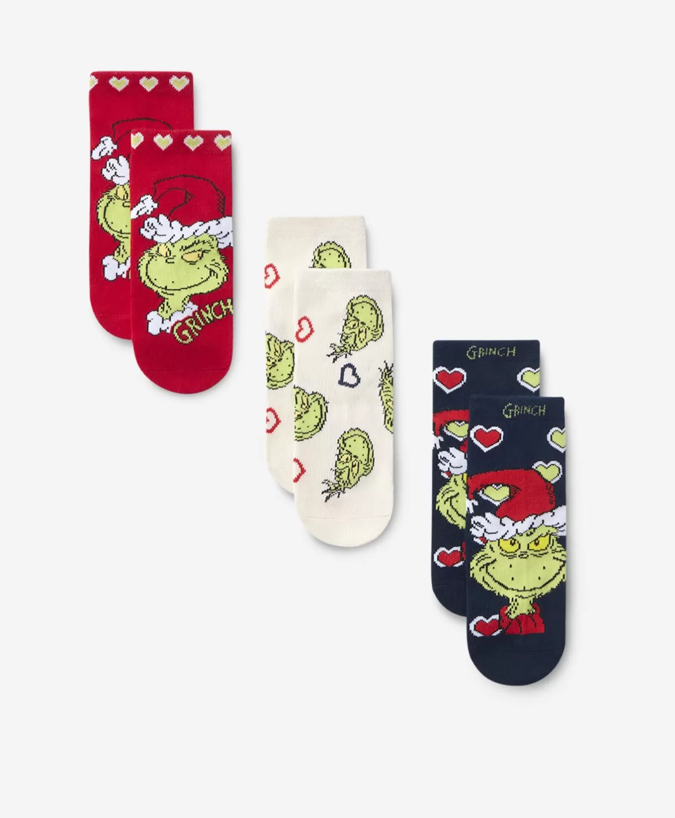 Pepco 3-pak skarpetek dziewczęcych na licencji Grinch