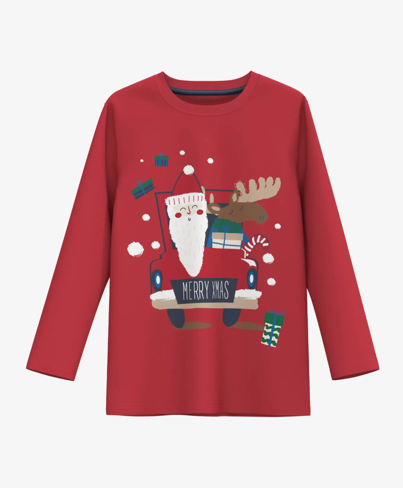 Pepco T-shirt chłopięcy ze świątecznym nadrukiem 100% bawełny