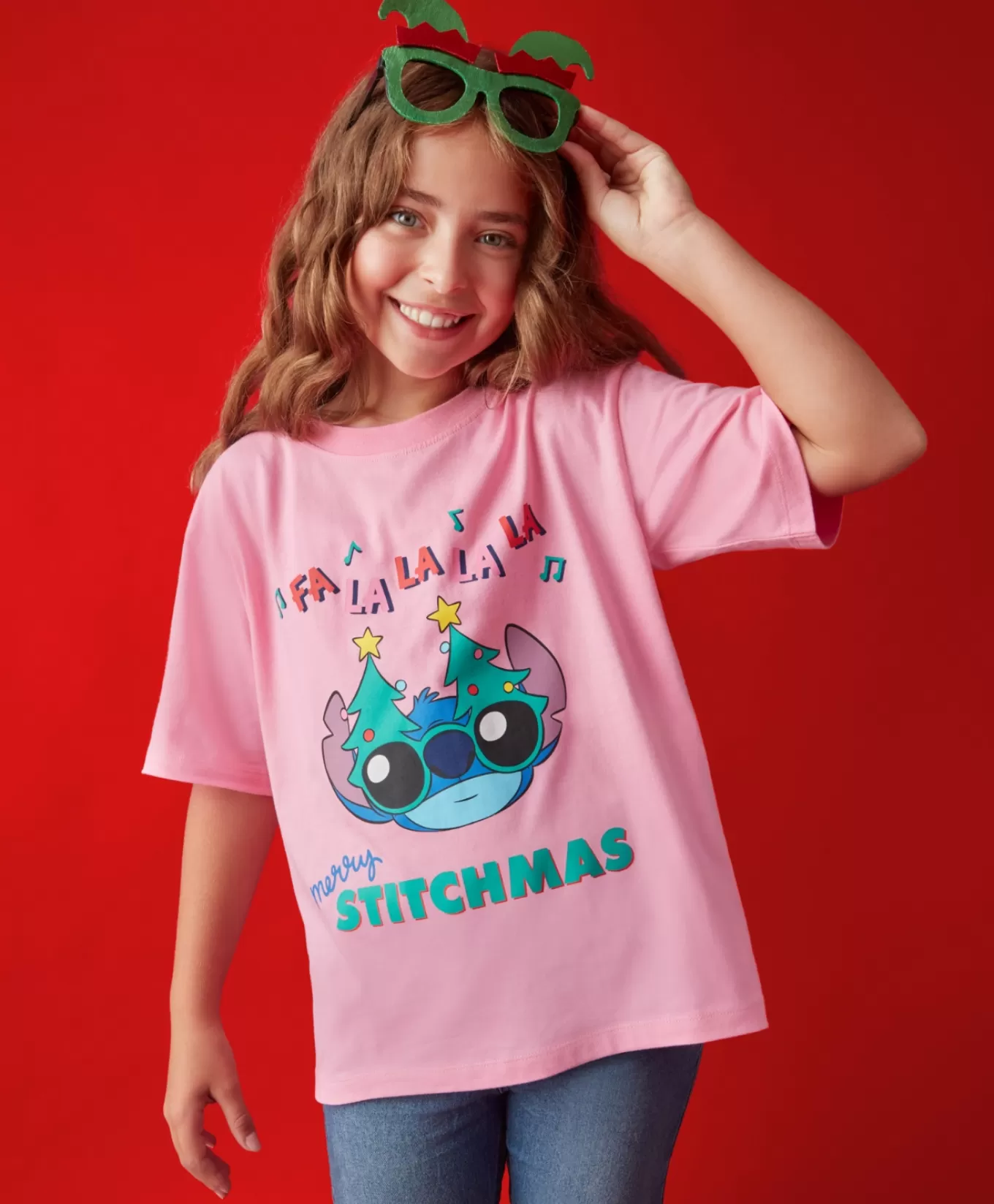 Pepco T-shirt dziewczęcy na licencji Stitch 100% bawełny