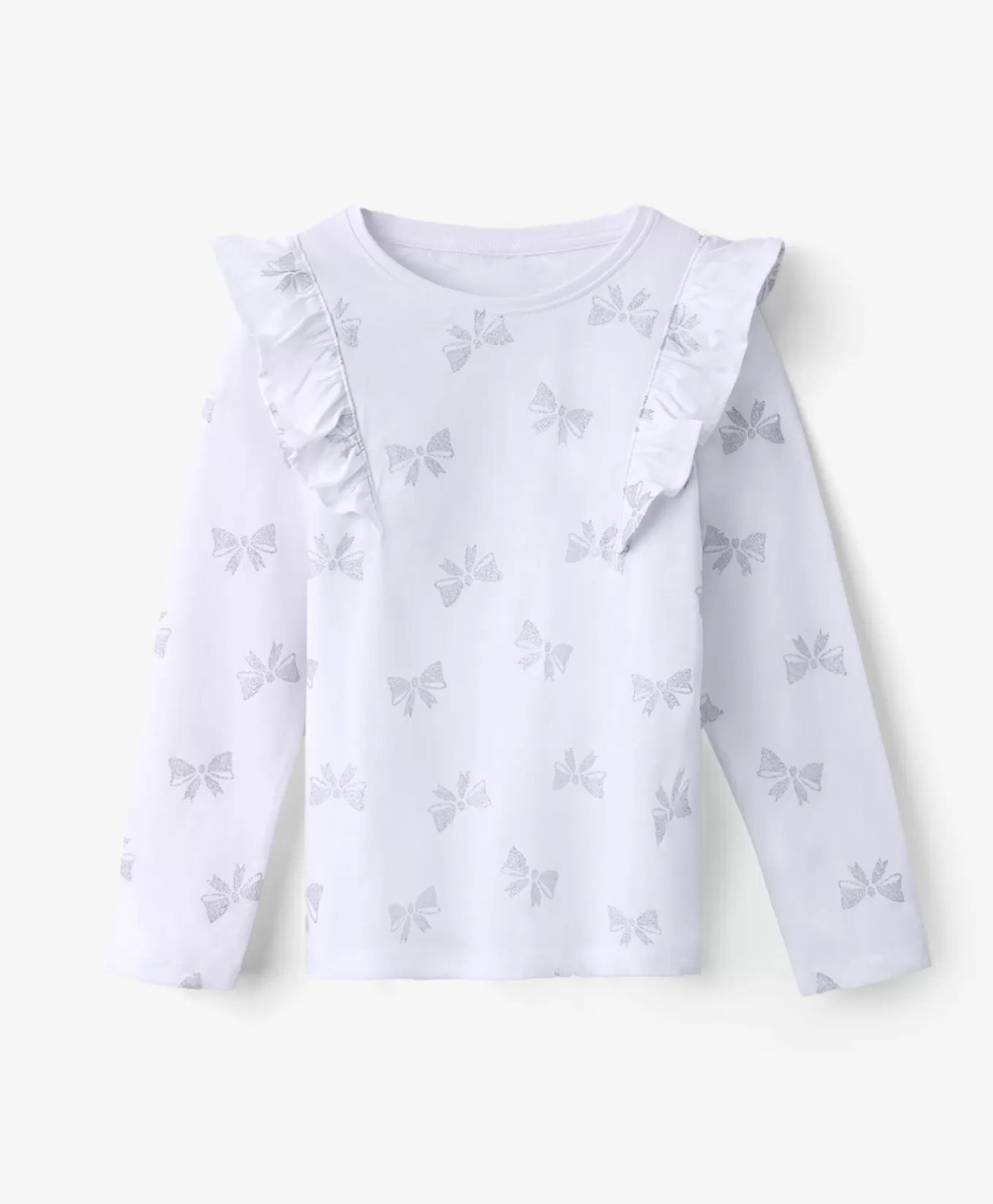 Pepco T-shirt dziewczęcy z falbankami 100% bawełny