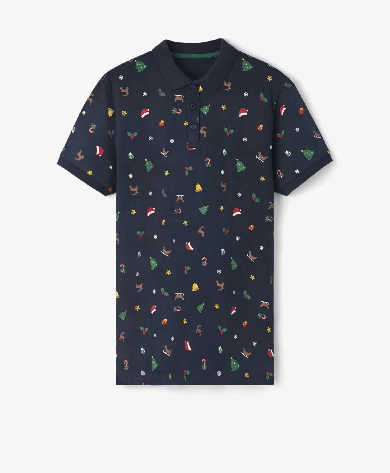 Pepco T-shirt polo męski z nadrukiem świątecznym 100% bawełny