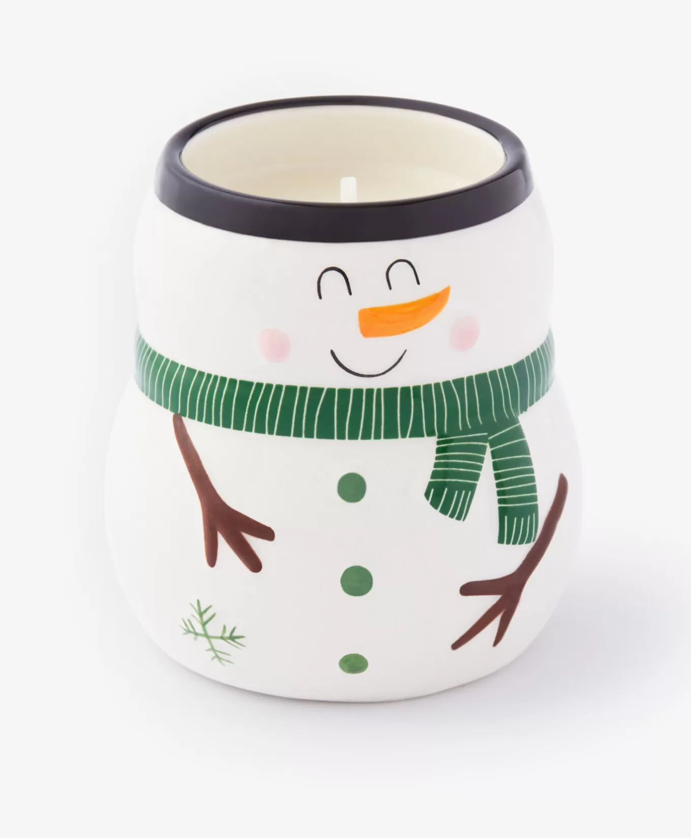 Pepco Świeca zapachowa w ceramice bałwanek