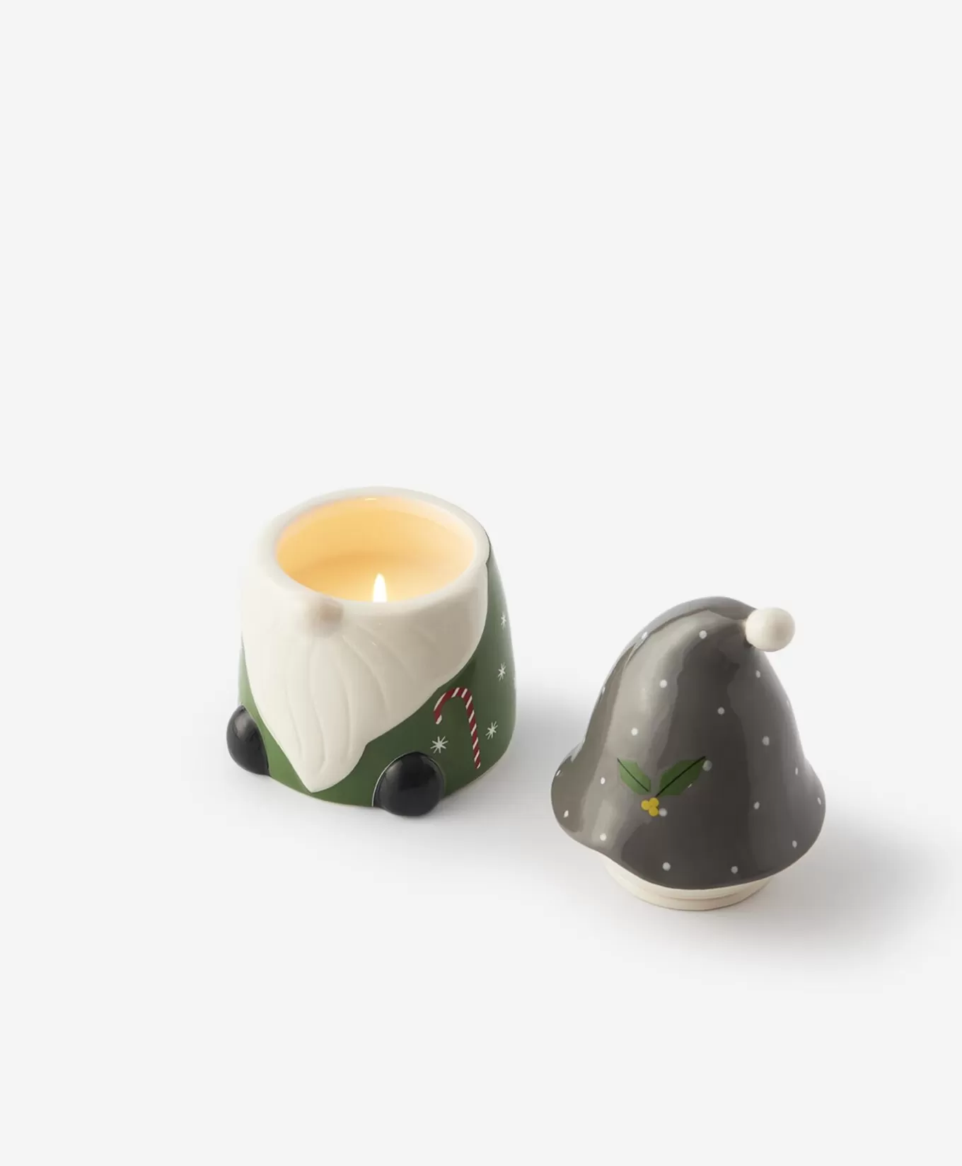 Pepco Świeca zapachowa w ceramice gnom zielony