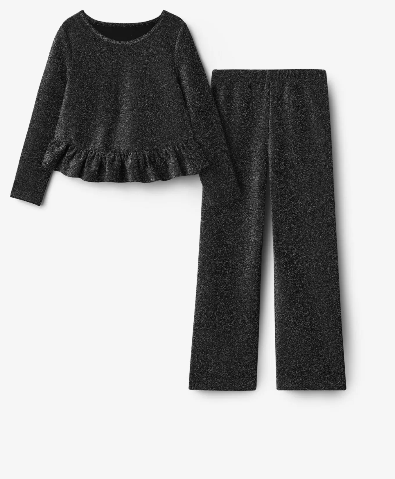 Pepco Zestaw dziewczęcy: T-shirt i legginsy ze świecącego materiału